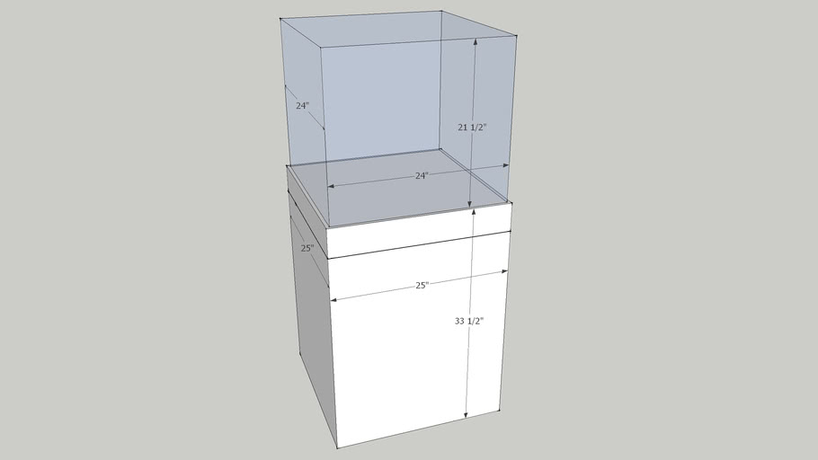 Display case square cube E