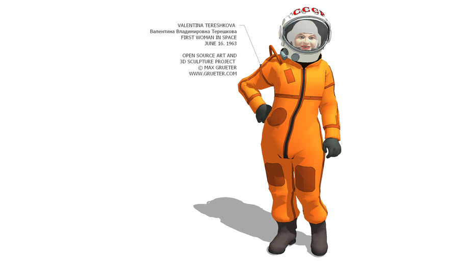 Valentina Tereshkova Valentina Vladimirovna Tereshkova Version Iii 3d Warehouse