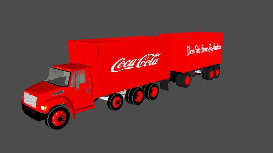 straight truck coca cola