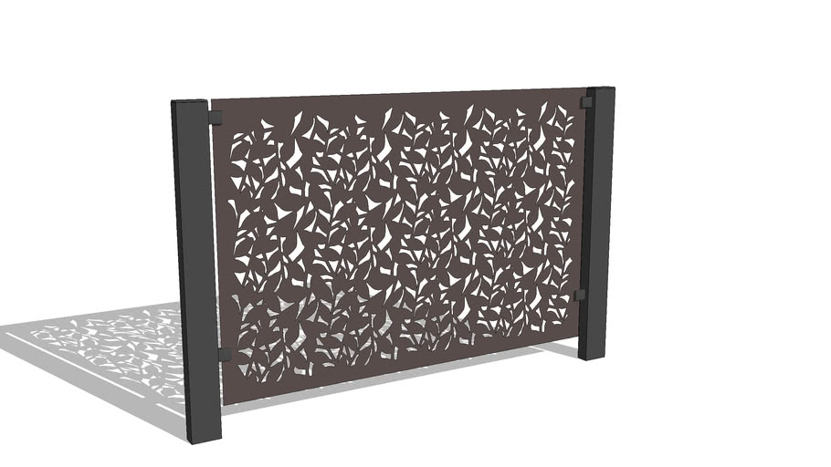 LaserCut PowderCoated Aluminium Panel or Screen Stark & Greensmith