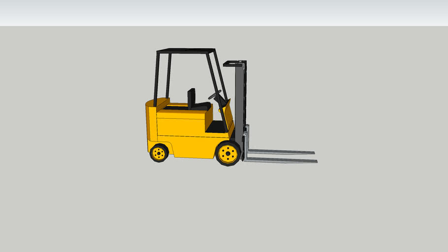 Small Electric Forklift 3d Warehouse