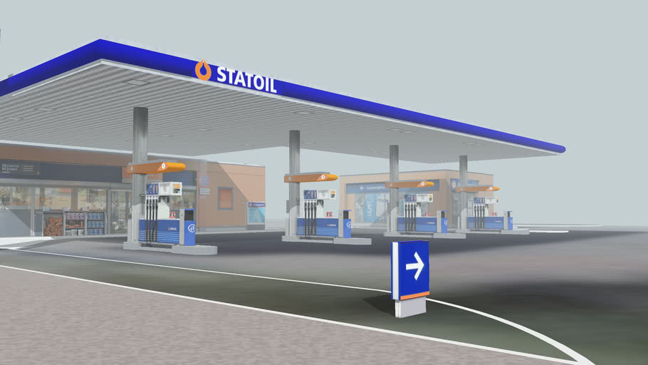 Fuel Retail Station Statoil Vef Latvia Riga Brivibas Gatve