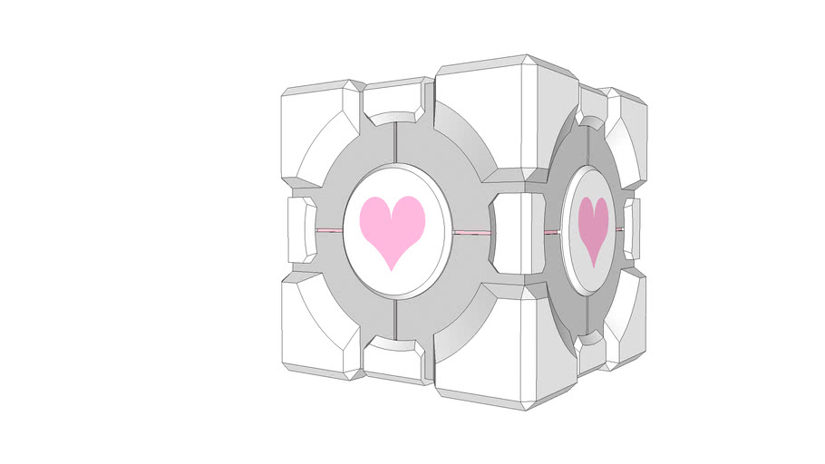 fup historie han Weighted Companion Cube | 3D Warehouse