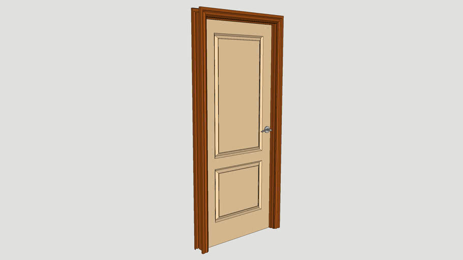 820mm Internal 2-Panel Door | 3D Warehouse