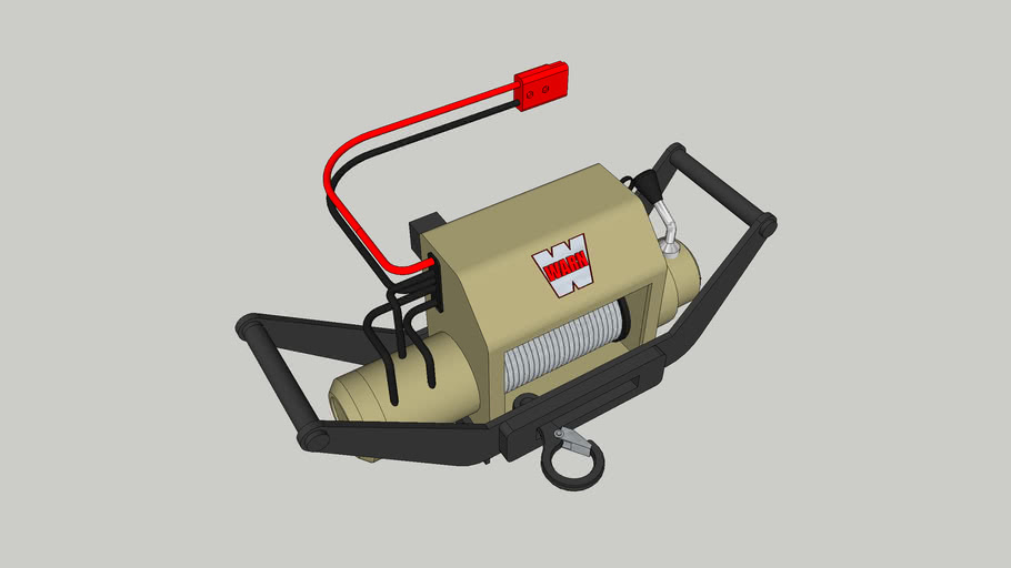 WARN X8000i WINCH and CARRIER 3D Warehouse