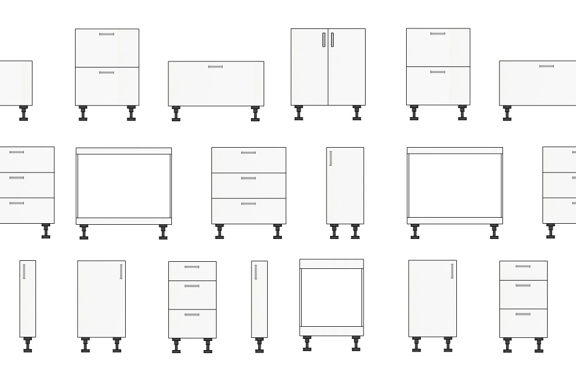 Kitchen units 3D Warehouse