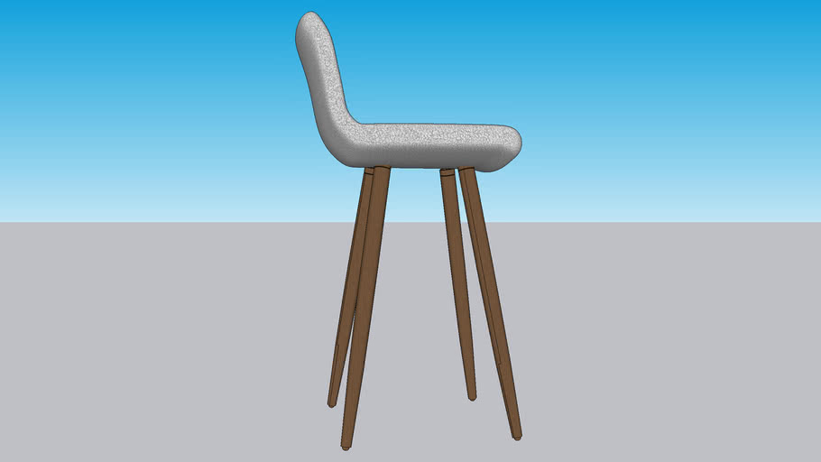 West eLm Boulder Swivel Stool | 3D Warehouse