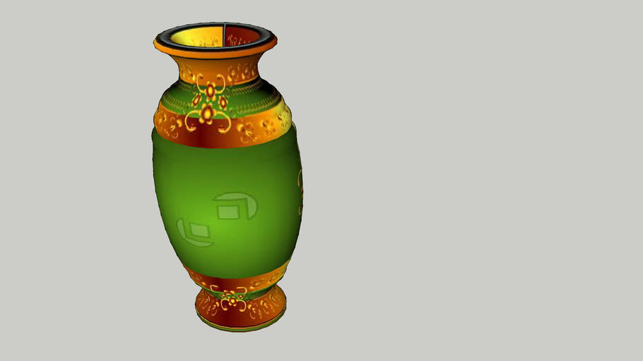 Chinese vase Green