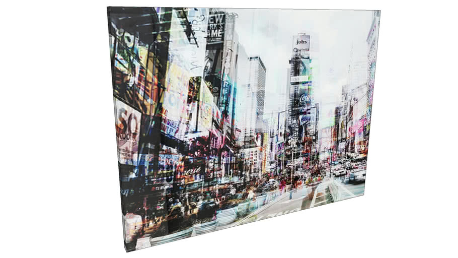 39266 Picture Glass Times Square Move 120x90cm | 3D Warehouse