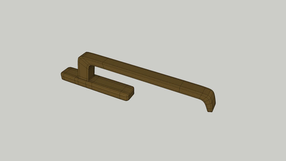 格屋提升推拉门执手 GU sliding door handle 3D Warehouse