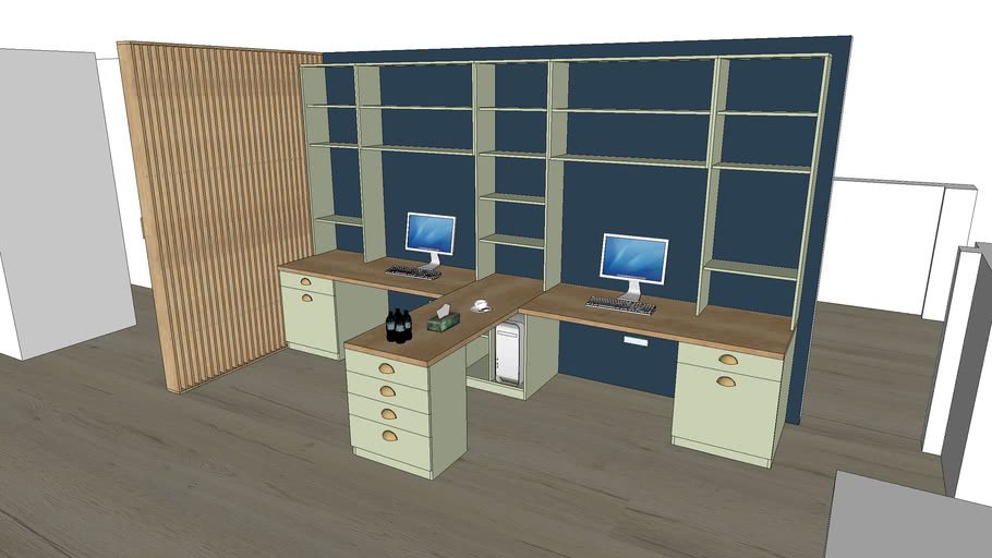 MDF home office and bedroom furniture 3D Warehouse