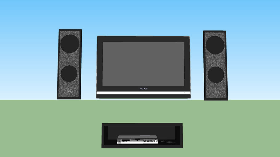 sony wall tv 3D Warehouse