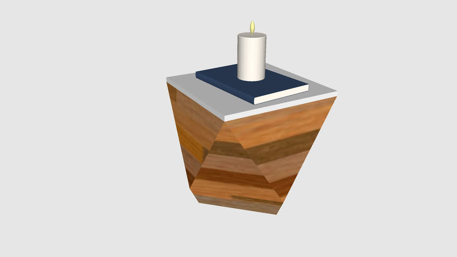 Sculpted Concrete Drum Coffee Table by West Elm | 3D Warehouse