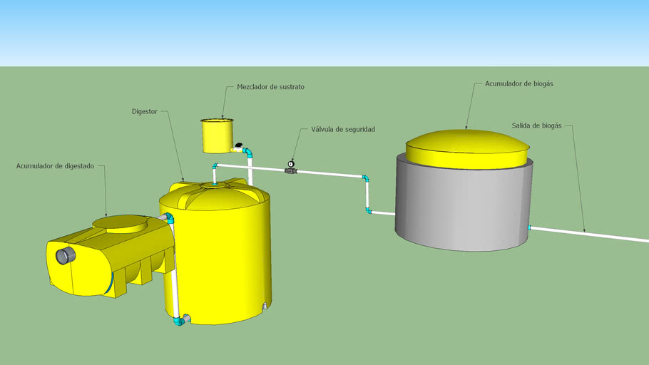 Gas Holder Anaerobic Reactor Small