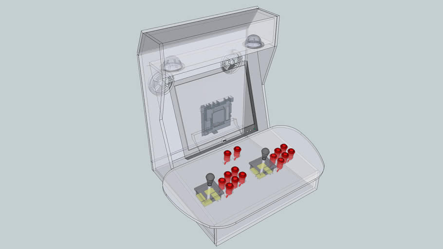 Tabletop Countertop Arcade Cabinet 3d Warehouse