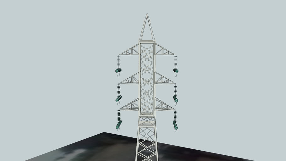 torre de energia eletrica de alto lage