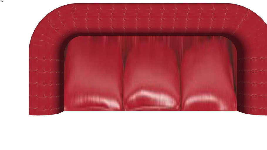 Canape Rouge Chesterfield From Maisons Du Monde 3d Warehouse