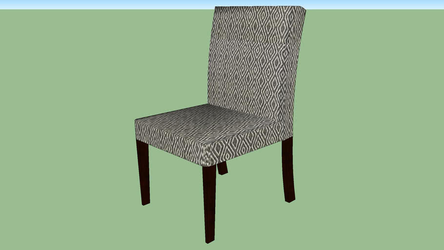Crate & Barrel Lowe Diamond Upholstered Dining Chair | 3D Warehouse