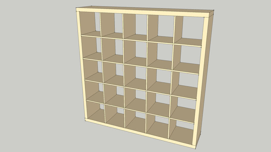 IKEA Expedit 5x5, birke 3D Warehouse