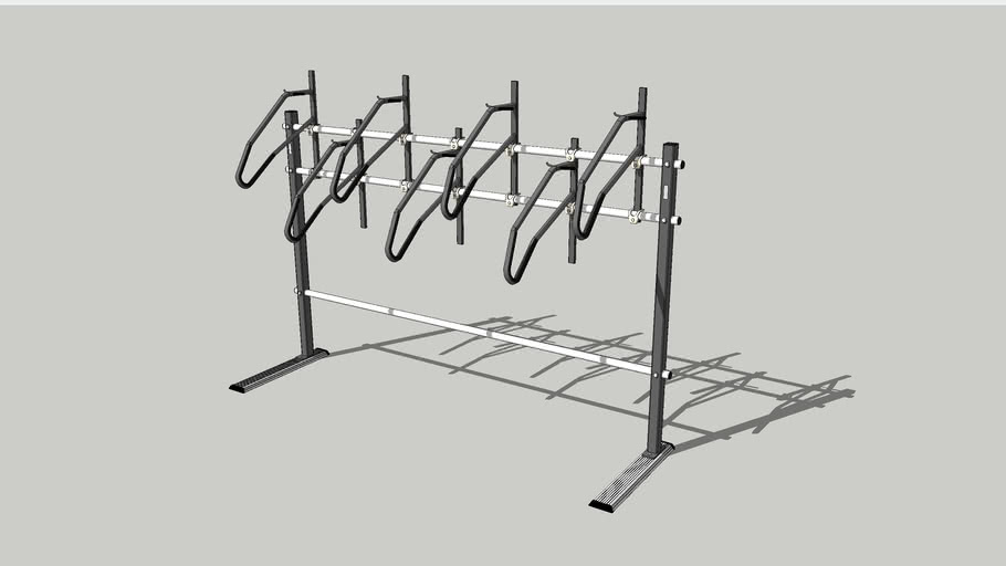 Vertical Bike rack: The Hawthorne Single-Sided Floor Mount 7