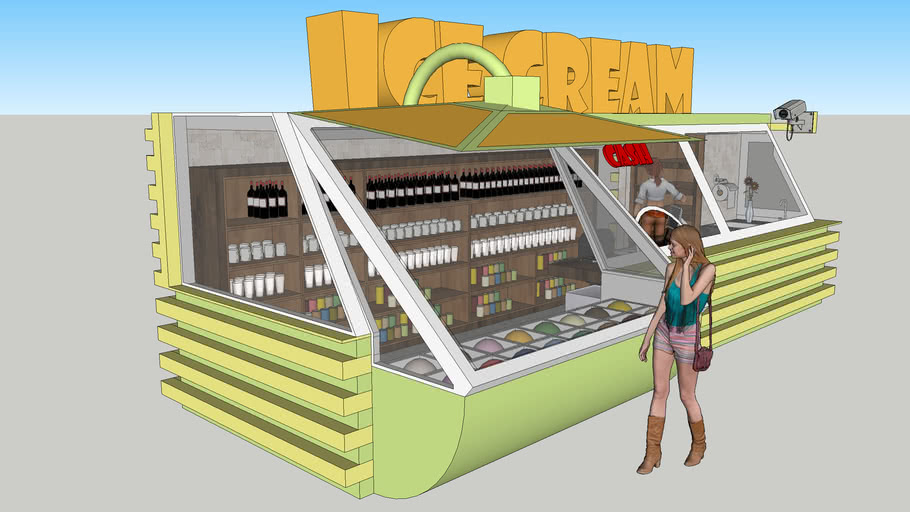 Ice cream Container 3D Warehouse
