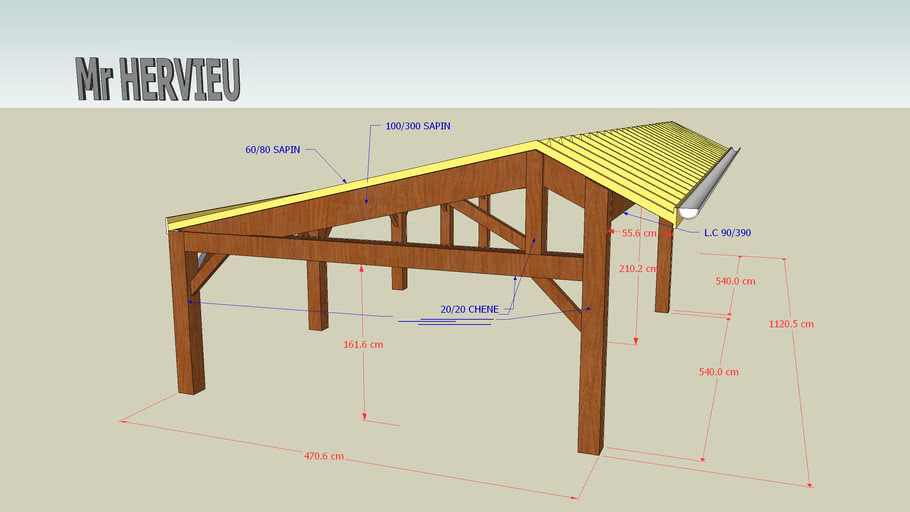 charpente | 3D Warehouse