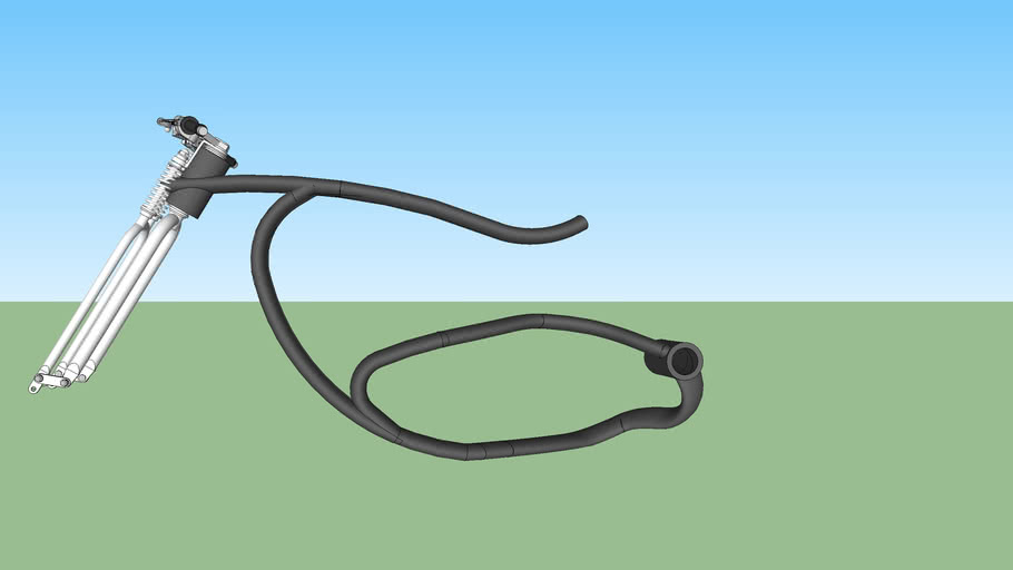 simple bike frame design 3D Warehouse