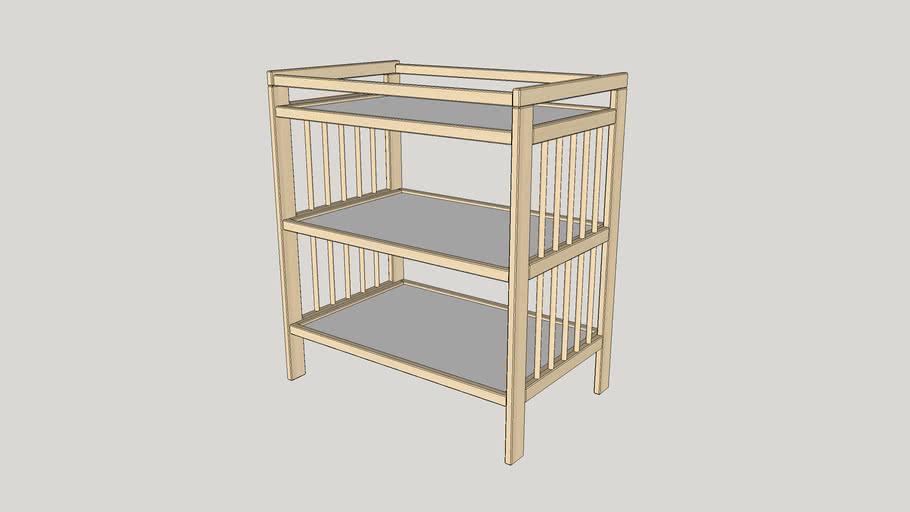 birch changing table