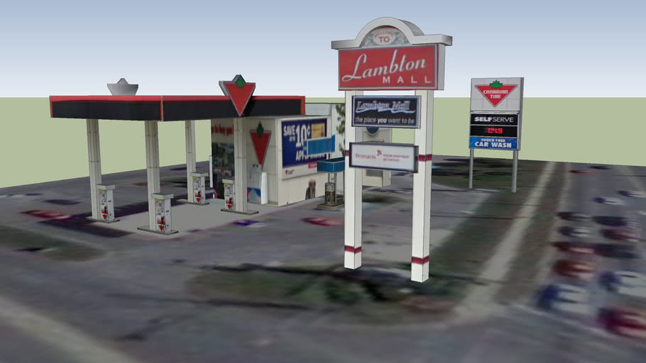 Canadian Tire Gas Bar 3D Warehouse