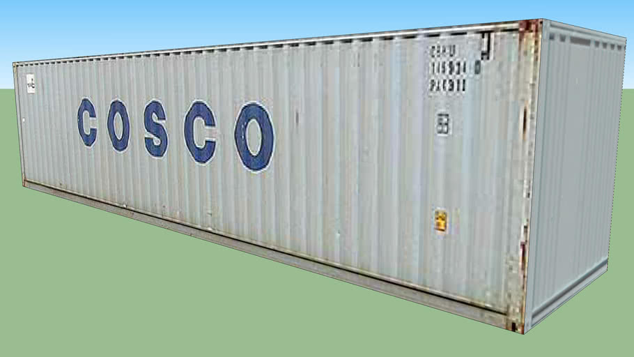 Cosco Container ''40'' 3D Warehouse