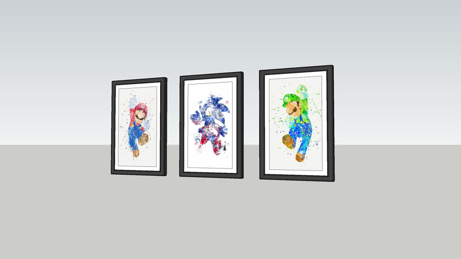 Mario Bros Picture Frames 3D Warehouse
