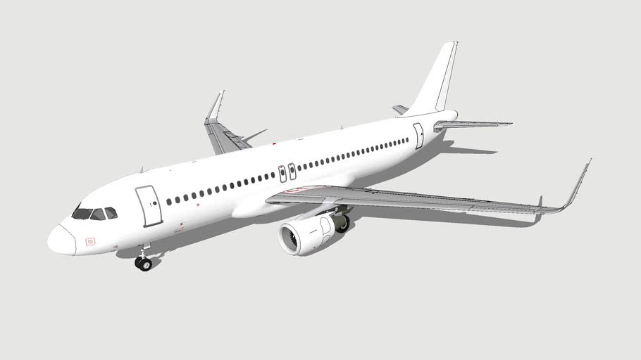 Airbus A320-200 CFM Sharklet Template | 3D Warehouse