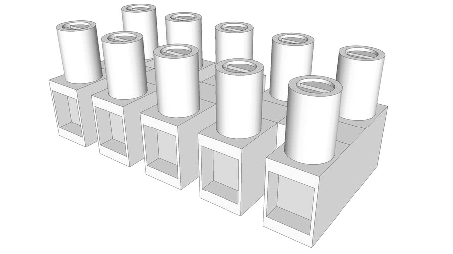 Terminal Strip, 5 wire 3D Warehouse