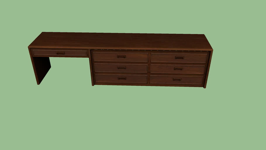 Dresser For Motel Or Hotel 3d Warehouse, Desk And Dresser Combination