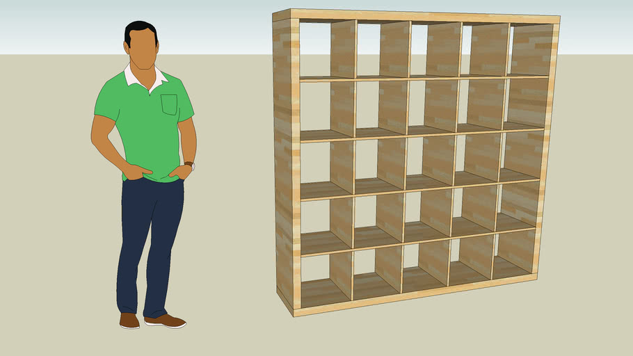 IKEA Kallax 5x5 Shelf Unit 3D Warehouse