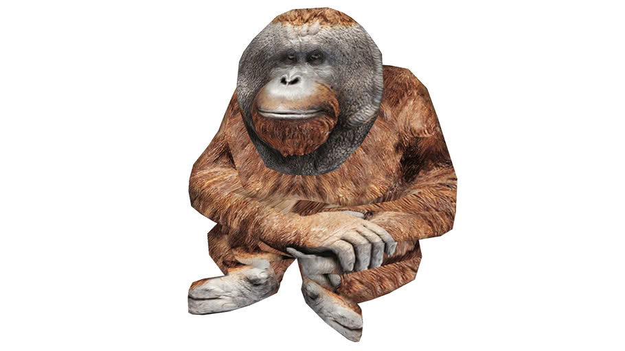 60452 Deco Figurine Orangutan Medium