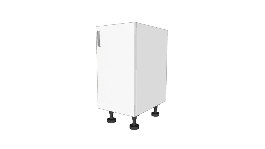 Single Door Base Cabinets - Polytone (Accent White)