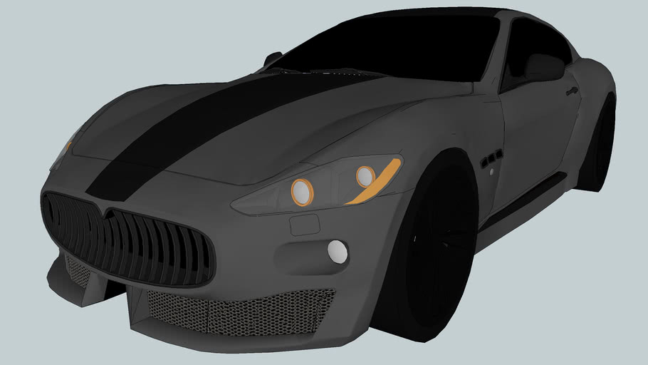 Maserati Gran Turismo Schwarz 3d Warehouse