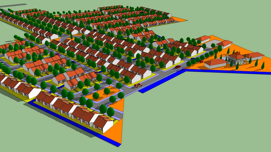 3D Model of Bikin Site Plan