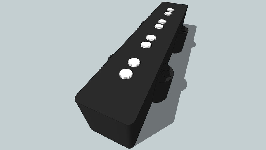 Bass Single Coil Pickup 4 strings 3D Warehouse