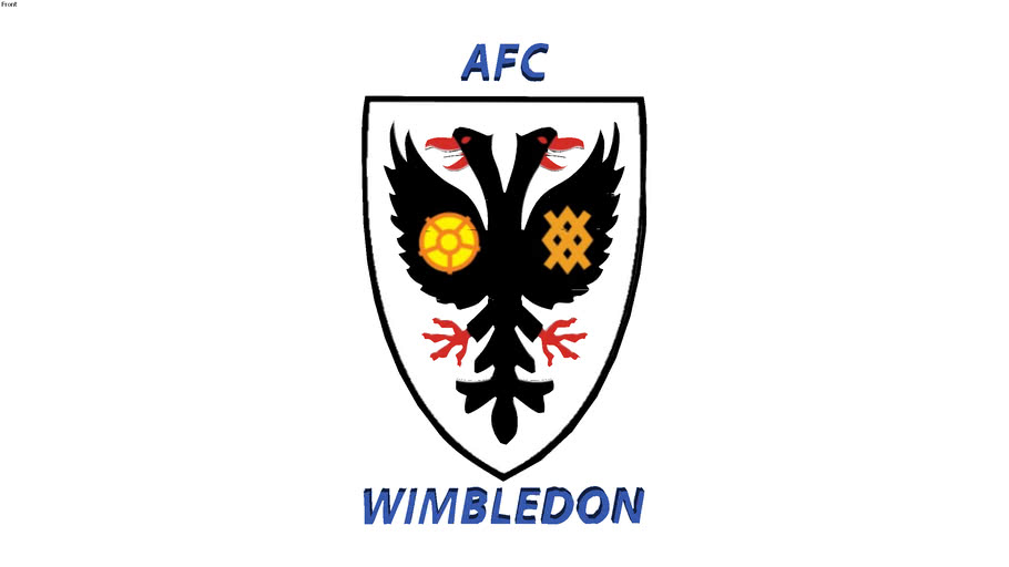 Logo Football Afc Wimbledon 3d Warehouse