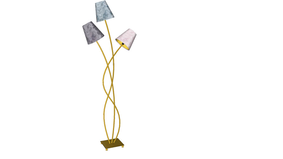 velvet floor lamp