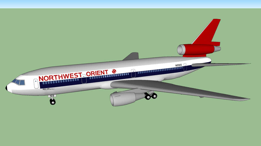 Northwest Orient DC-10-40 (1974)