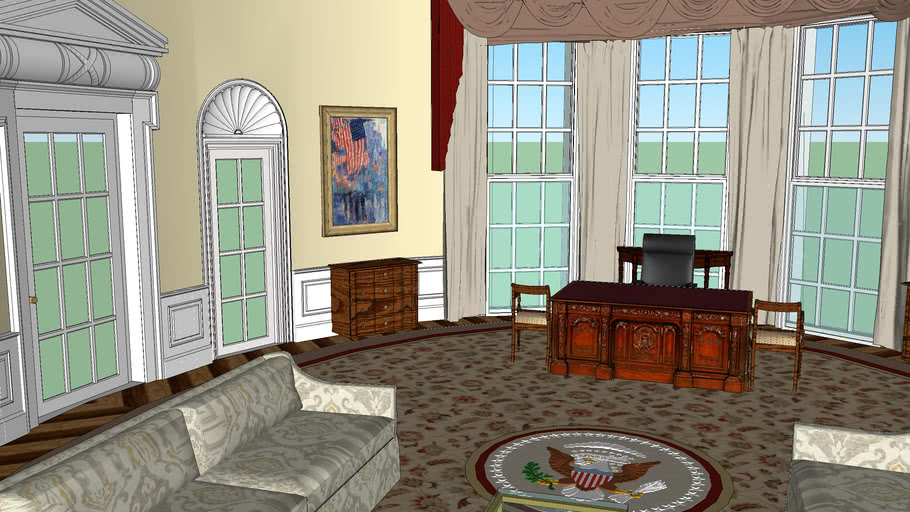 Hillary Clinton Oval Office 3D Warehouse