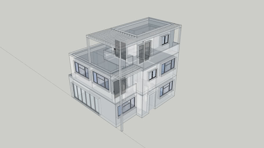 4 Bedroom House 3d Warehouse