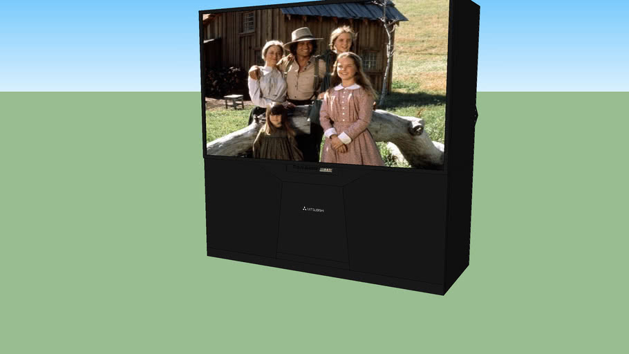 Mitsubishi WS73711 Rear Projection CRT TV 3D Warehouse