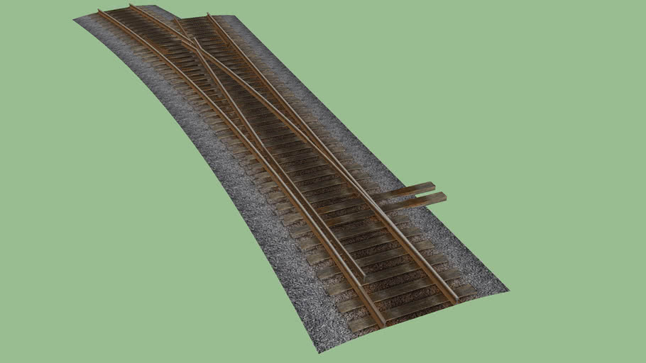 Railroad switch track | 3D Warehouse