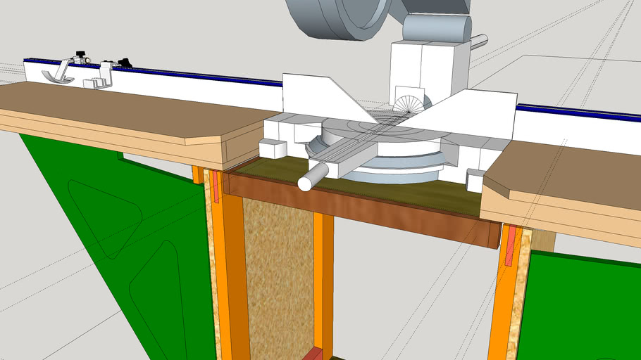 Mitersaw Station For Bosch 5312 12 Slider 3d Warehouse