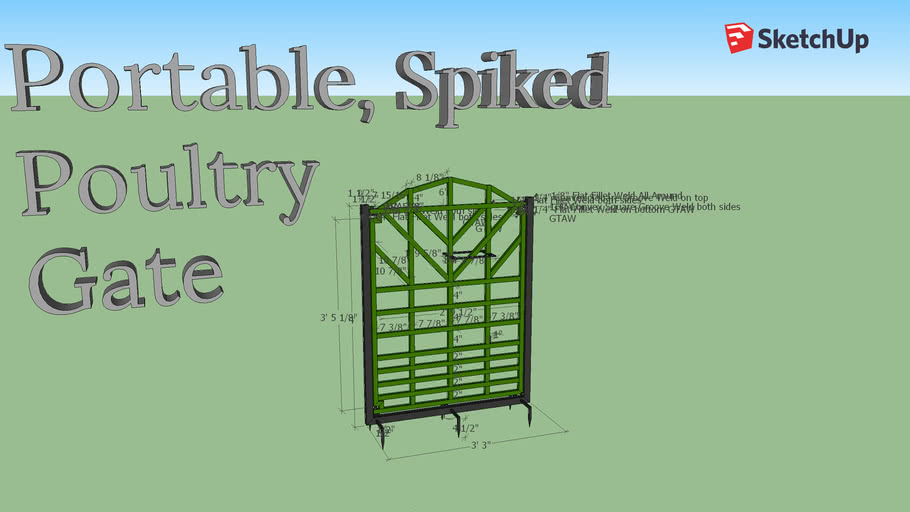 Poultry Gate | 3D Warehouse