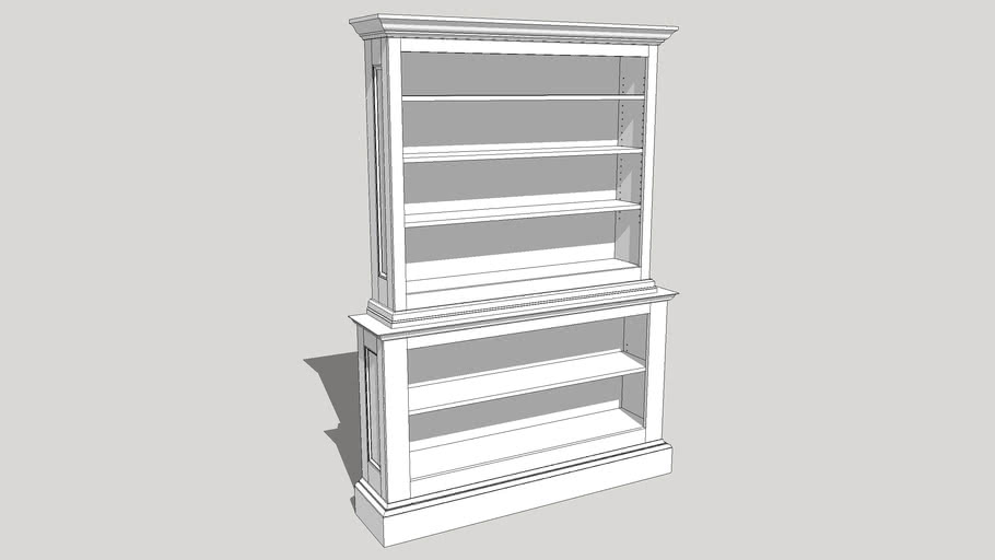 Large Painted Bookcase 3d Warehouse